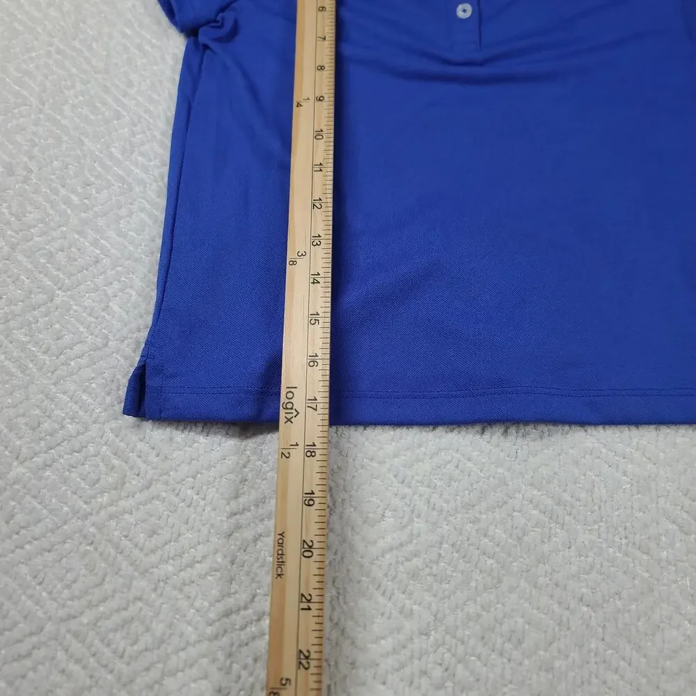 Lilly Pulitzer Luxletic mini Frida polo Girls Blue Large 8/10 Preppy Resortwear